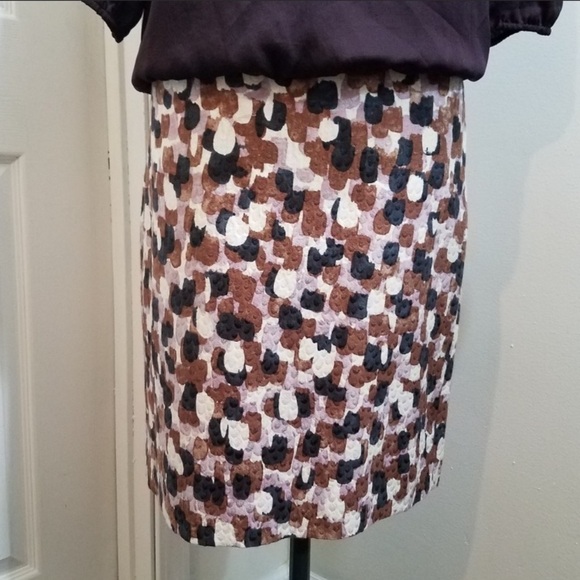 J‎ crew multicolor pencil skirt midi lavender brown - Picture 4 of 9